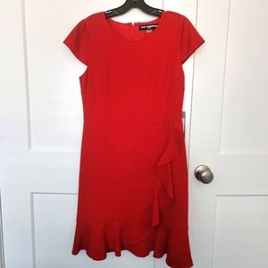 NWT Karl Lagerfeld Paris Ruffle Flounce Dress
